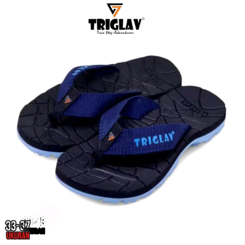 Sandal Jepit Anak Triglav Fashion Casual Pro Size 33-37 biru navy Sendal Karet 3