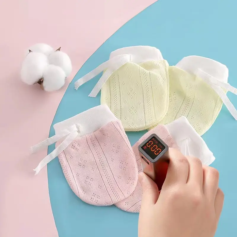 Găng Tay Bông Cho Em Bé Mềm Mại Và Thoáng Khí, Chống Trầy Xước, Thích Hợp Cho Trẻ Sơ Sinh, Găng Tay, Găng Tay Mặt 4