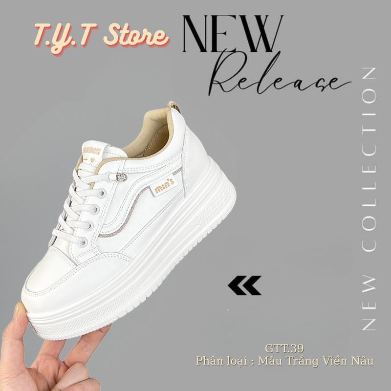 Chuẩn size Giày thể thao nữ Đế 4cm+lót 2,5 cm tổng độn 6,5cm hottrend - GTT.39 giày độn đế
