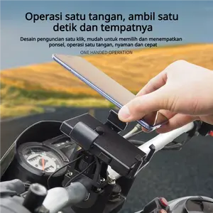 ID-Apexride Phone Holder HP Motor Bracket Handphone Holder Stang Motor Phone Holder Stand Pegangan Tempat Penyangga HP Di Motor