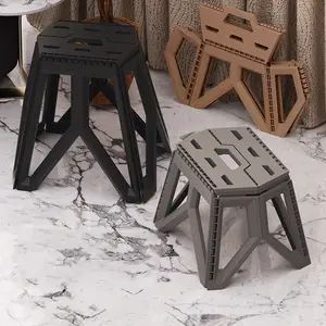 JIANBAITE Kursi Lipat Praktis Premium Diperkuat Tahan Lama Hijau Dudukan Imitasi Kulit Kapasitas 150kg Material PP Kuat Desain Unik Cocok Ruang Tamu Outdoor