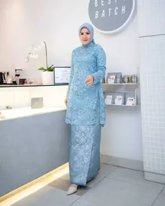Set Kebaya Payet Nagita Kebaya Modern Full Payet/One Set Kebaya Full Payet Terbaru dan Terlaris Atasan Panjang Songket Wisuda Wanita