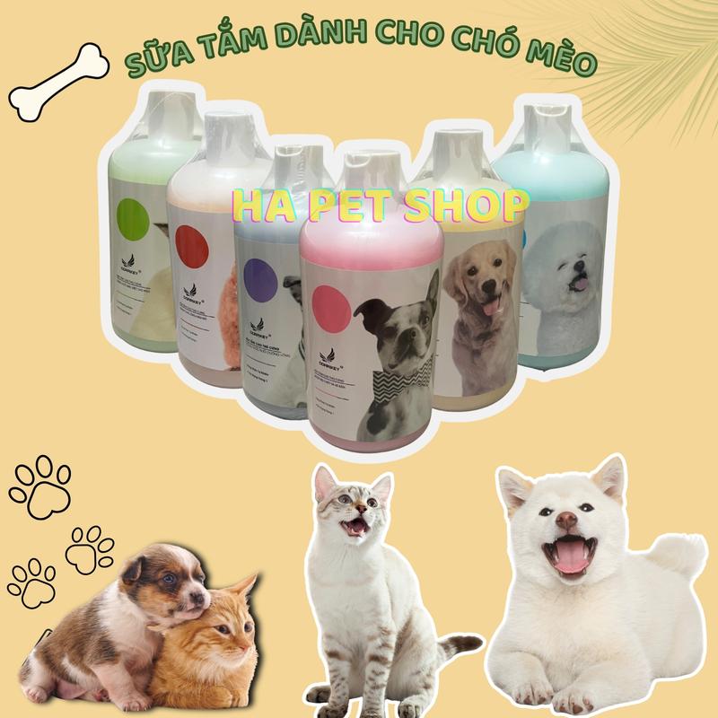Sữa tắm cho chó mèo Dorrikey loại bỏ ve rận nấm ngứa viêm da khử hôi 510ml tắm…