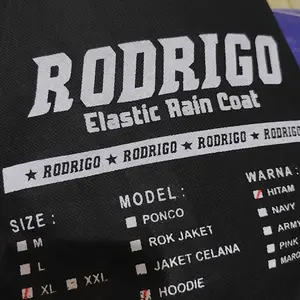 Jas Hujan HOODIE pria dan wanita  Rain Coat Dewasa Bahan Tebal, Kuat dan Waterproof