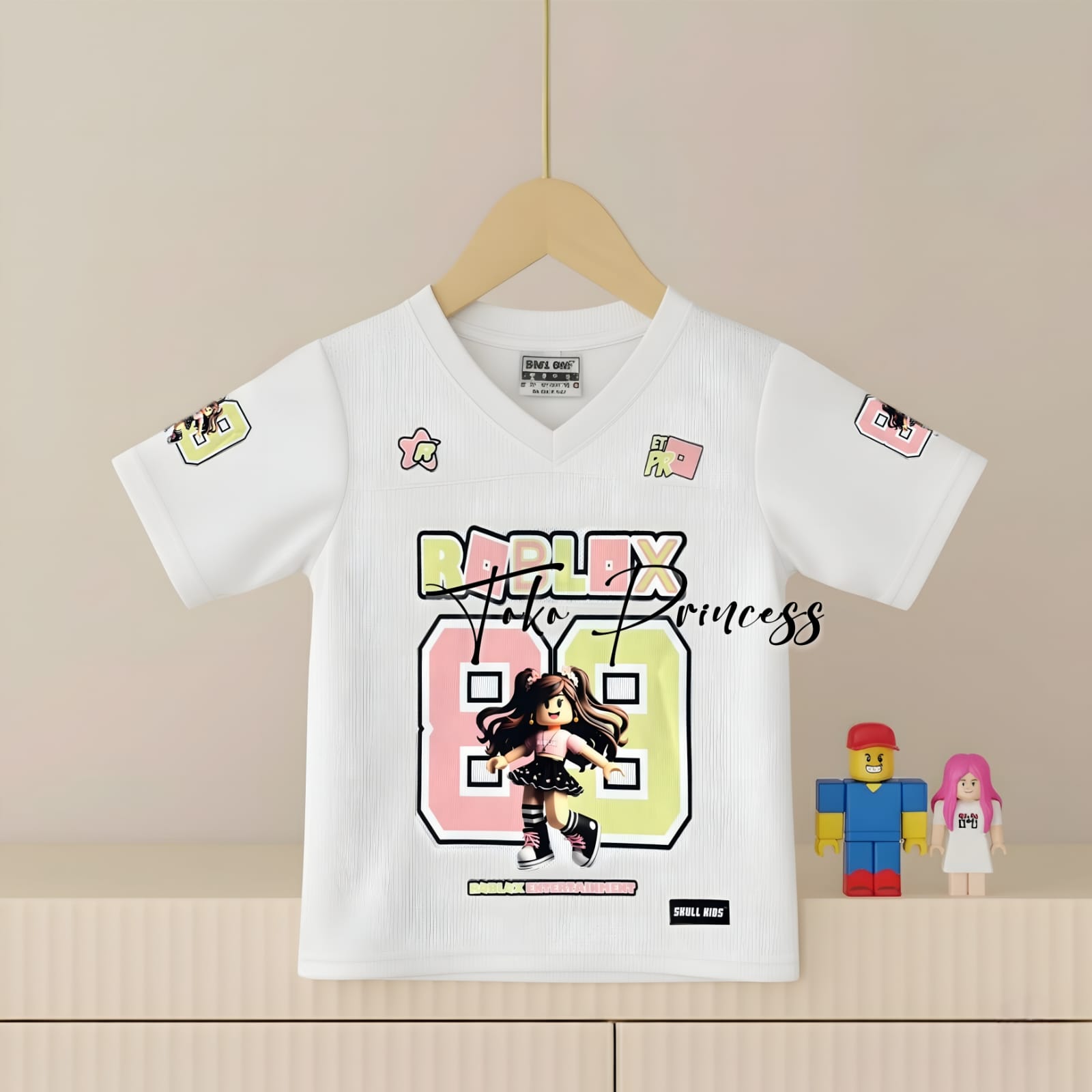 Kaos Jersey Anak Perempuan Roblox Viral 3-12 Tahun / Atasan Anak Perempuan kekinian