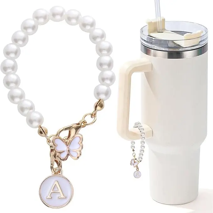 Alphabet key chain / phone hanger/ stanley cup key chain / bag charm