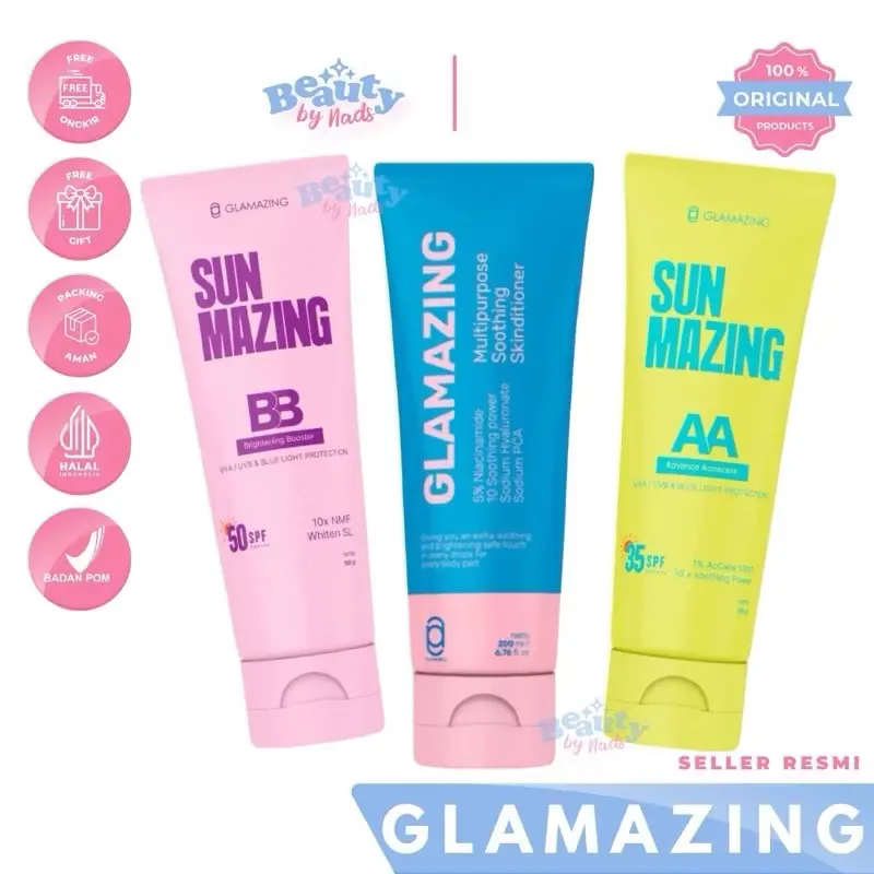 Moisturizer Glamazing dan Sunscreen Sunmazing