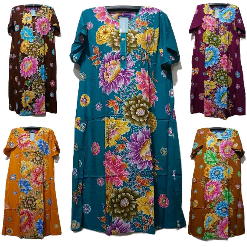 DASTER BATIK KODE 09 KENCANA UNGU LABEL BIRU 1
