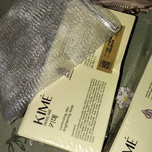 [BUY 2 BOX GET 4 BATANG FREE JARING] KIME Luminizing Jeju Brightening Soap 200Gr | Volcanic Ash Charcoal Niacinamide Collagen | Sabun Pemutih Badan Wajah Glowing Pencerah Tubuh Muka Kulit Kaki Tangan Ketiak Whitening Booster Eksfoliasi Flek Hitam