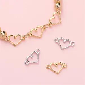 【10pcs】Liontin Hati Kecil Dengan, Liontin Enamel Perhiasan Fashion Menawan dan Serbaguna Untuk Membuat Kalung dan Gelang