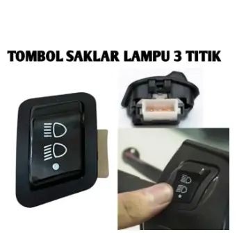 SAKLAR DIM JAUH DEKAT ON OFF  3 TITIK FUNGSI