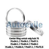 Gambar Center Ring Velg 75 Cincin Hub Centering Bore Racing Anti Getar Mobil Ukuran 75x54.1 / 75x56.1 / 75x57.1 / 75x60.1 / 75x63.4 / 75x64.1 / 75x66.1 / 75x66.6 / 75x67.1 / 75x72.6 - 75x54.1 dari Autoexile Kota Medan 1 Tokopedia