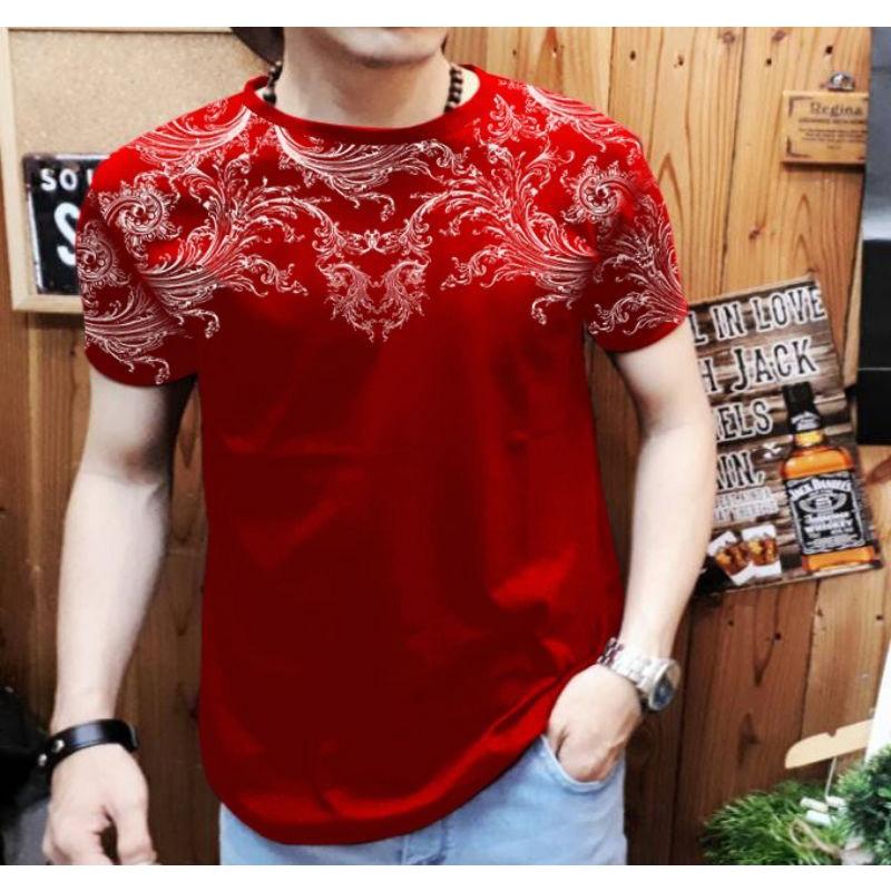 Kaos cowok keren motif batik full body atas terbaru 2