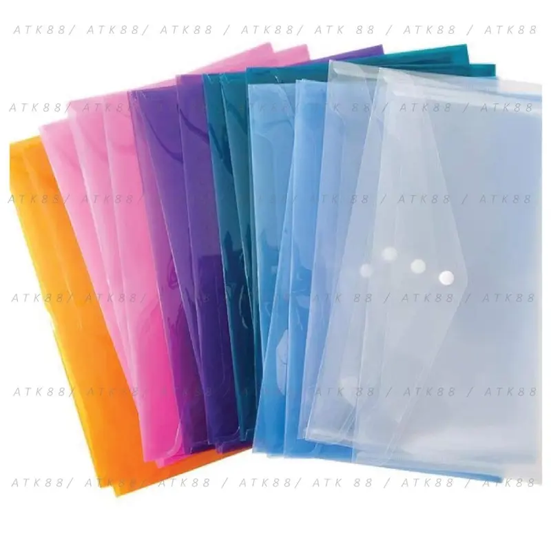 Map Plastik Kancing Dokumen / Map Bening Ukuran Folio 1
