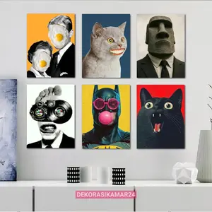 Hiasan dinding kamar aesthetic Poster dinding quotes pop art big size Pajangan Walldecor