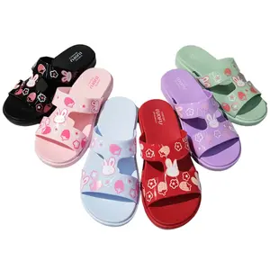 Luofu Sandal Selop Karet Empuk Anak Cewe Kelinci E7190-B55KMS (X2)