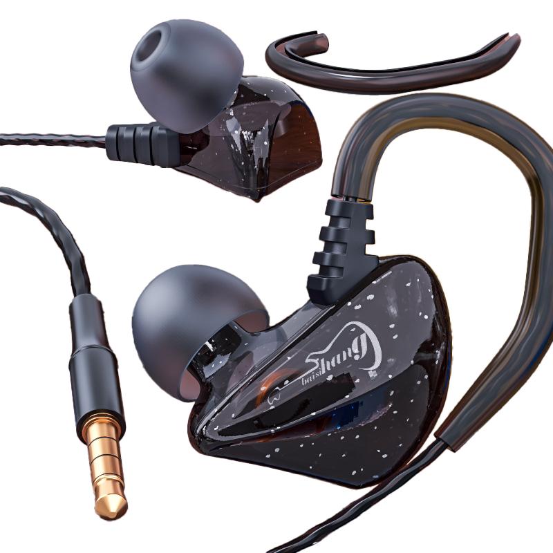  Tai nghe siêu trầm gắn trên tai Tai nghe chơi game Tai nghe có dây Tai nghe thể thao Thích hợp cho lỗ tròn 3,5 mm của Android 