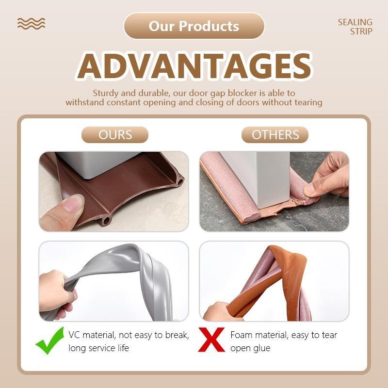 Product Introduction of Seal Strip Door Bottom Gap Silicone Rubber Door Draft Strip Stopper Sound Insulation 15