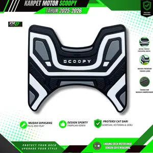 KM272 Karpet Motor Honda SCOOPY 2025-2026 / Pijakan Kaki Motor SCOOPY 2025-2026 / Anti Licin