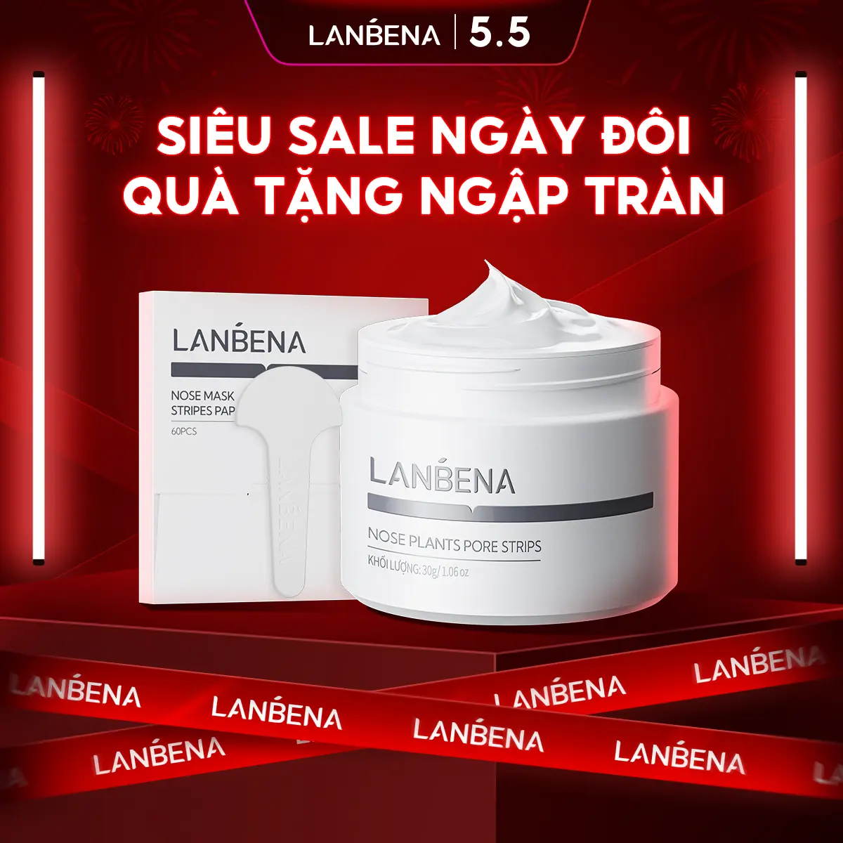 【LIVE】Mặt Nạ Lột Mụn Hỗ Trợ Giảm Mụn Đầu Đen LANBENA, Phiên Bản Nâng Cấp 2.0 Kèm 60 Giấy Lột Mụn, Hỗ Trợ Làm Sạch Sâu Mụn Đầu Đen Mụn Đầu Trắng Lỗ Chân Lông, Thích Hợp Cho Mọi Loại Da Skincare Nữ 30g