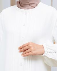 Gambar SHABIYAN-613 Gamis Wanita Dress Putih Muslimah Inner Outer Formal Daily - S dari shabiyan Kota Administrasi Jakarta Selatan 4 Tokopedia