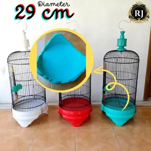 Sangkar lovebird kapsul ukuran D29 tebok pvc tebal merk cendrawasih