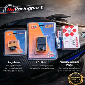 CDI Full Racing Supra X Fit New Gran Legenda Win Revo 100 Paket CDI CSW Koil Kiprok Busi Racing Meningkatkan Tenaga 20% Kualitas Terjamin