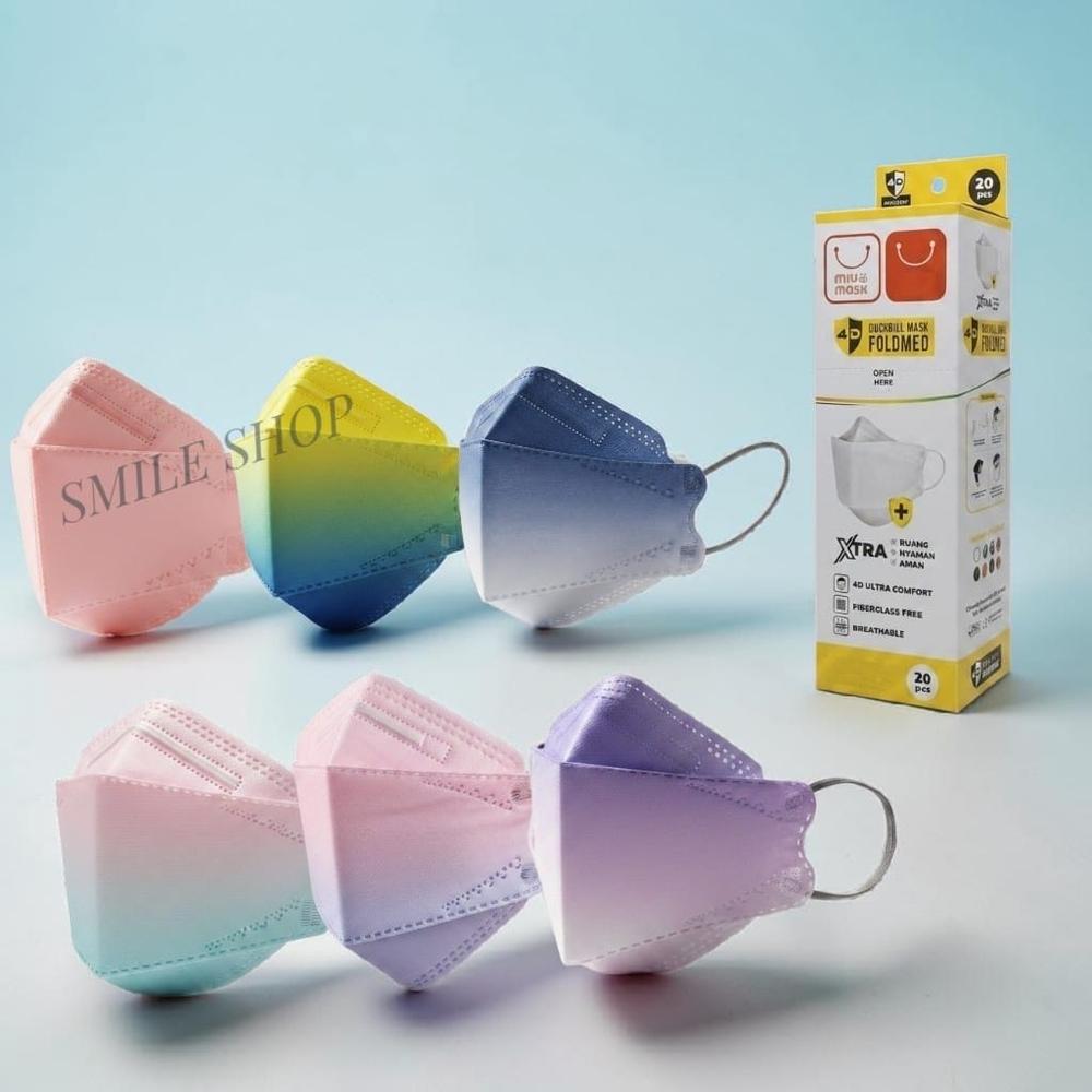 MASKER KF94 MIUMASK 3PLY GRADASI MIX COLOUR 1BOX ISI 20PCS - KF94 GRADASI MIX 1BOX 20PCS MIU