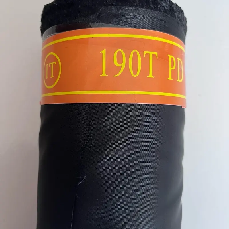 Kain furing jaket parasut tafeta 190T hitam 0