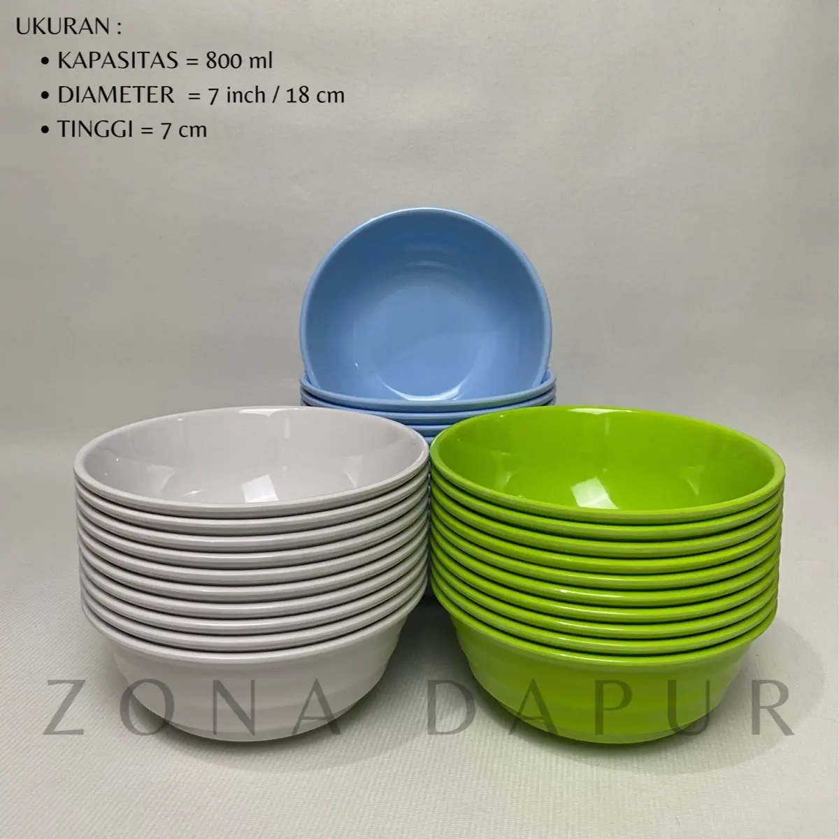 ￼(6 pcs) - Mangkok Melamine SINGASINGI Ulir 7 inch / 18 cm, Mangkuk Ramen Melamin Tebal, Mangkok Bakso, Mangkuk Sup, Mangkok Soto, Mangkuk Saji Serbaguna sayur