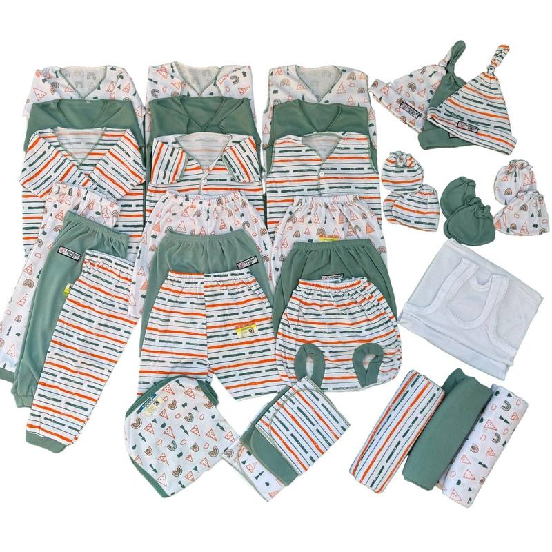 PAKET LENGKAP 39 PCS BAJU BAYI NEWBORN BARU LAHIR BAHAN KATUN LEMBUT TERLARIS SNI Parsel 8