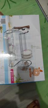 Product Review of GEI - Rak Piring Model Leher Angsa Stainless Steel 2 Susun + Wadah Peralatan Makan & Gelas from s**y 0