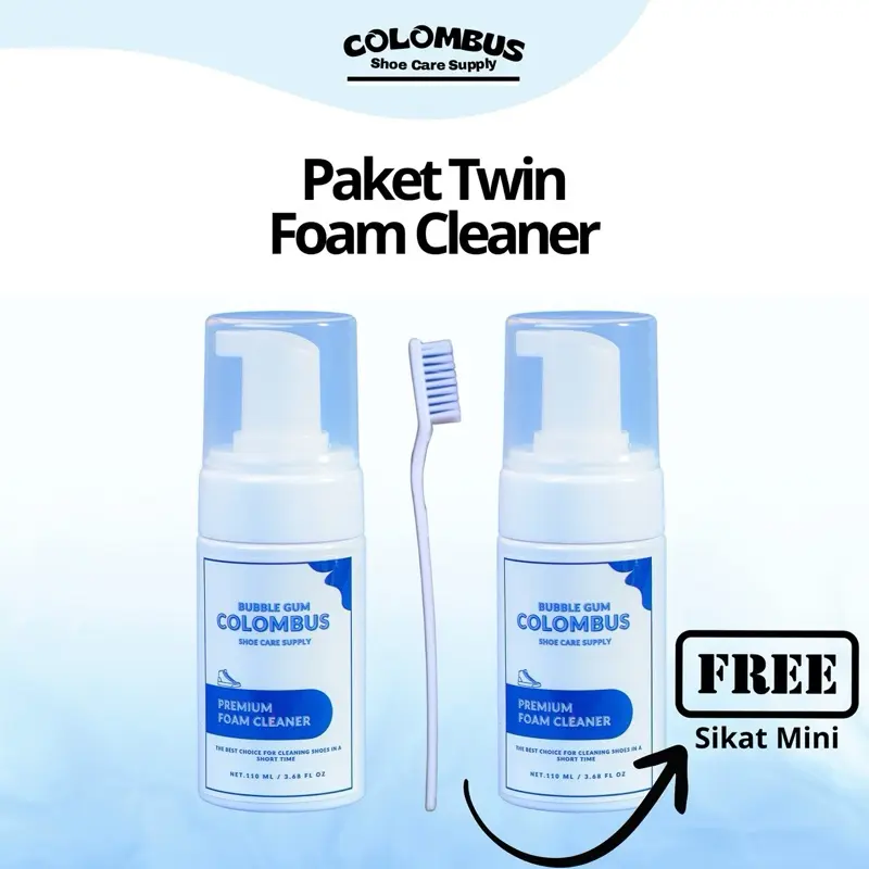 Paket Twin Foam Pembersih Sepatu Shoe Cleaner By Colombus