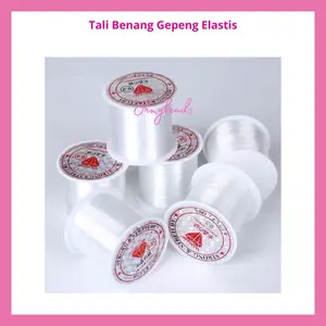 Tali Benang Pipih Gepeng 1 Roll 15 Meter & 70 meter / Senar Elastis Pipih Gepeng