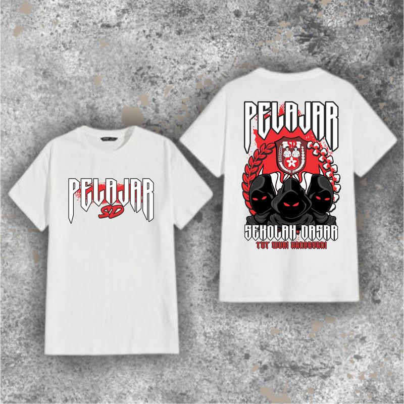 Kaos Pelajar SD - Kaos Unisex - Katun Combed - Kaos Distro Nyaman 1