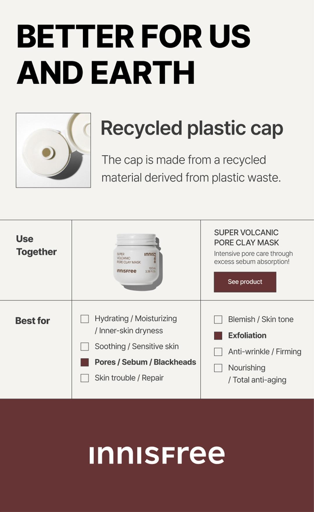 Buy 1 Get 4 Innisfree Volcanic BHA Pore Cleansing Foam Bundle - Facial Cleanser