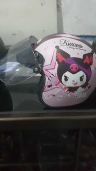 Product Review of Helm Anak Perempuan 2 sampai 7 Tahun Bogo Retro Junior Motif Kuromi Kaca Datar from u**1 2