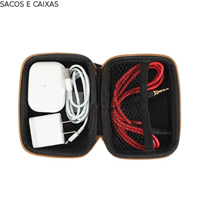 SACOS E CAIXAS Đa dụng Cổ điển Mini Hộp đựng tai nghe Bao tay bảo vệ Chống rơi Phụ kiện tai nghe Vỏ tai nghe Túi có dây Túi đựng tai nghe Hộp cứng có dây Túi đựng cáp dữ liệu USB Túi đựng cáp dữ liệu