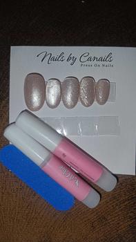 Product Review of Kuku Palsu Cat Eye | Press On Nails | Custom Fake Nails | Hand Made | Nail Art Murah from n**✨ 1