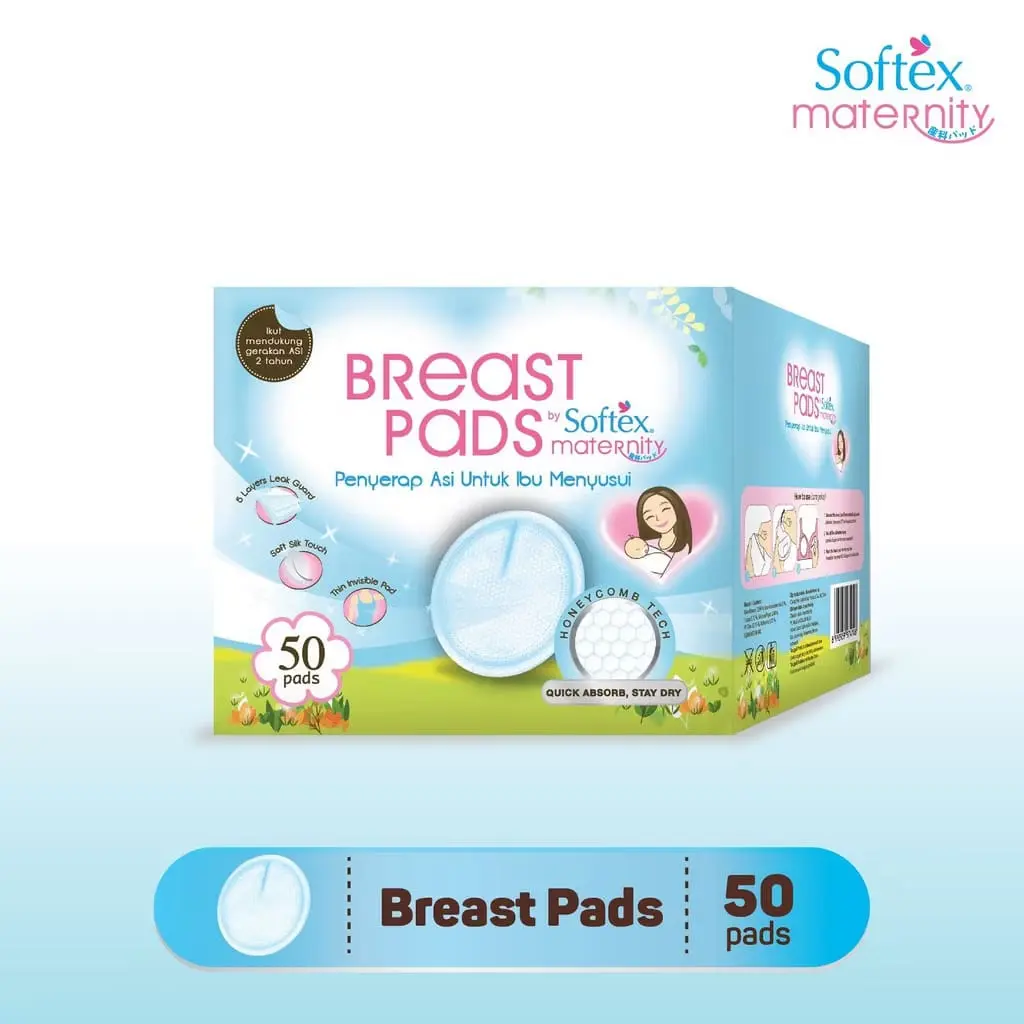 Softex Maternity Breast Pad 50s - Bantalan Penyerap Asi Halus dan Lembut