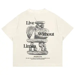 SimpliMoods Oversized Tshirt - Live Without Limits Kaos Oblong Distro Dewasa Katun 24s