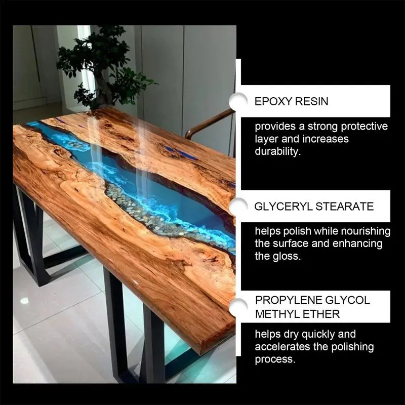 Resin Polishing Kit Multifunctional Rubbing Compound Resin Polish Compound Remove Scratches From Epoxy Projects For Counters