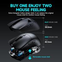 Gambar RAWM MH01PRO / MH01 PRO Series 8K Lightweight Wireless Gaming Mouse PAW3395 - Putih, MH01 dari ChemicyGaming Kota Administrasi Jakarta Pusat 3 Tokopedia