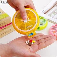 Gambar Kotak penyimpanan Obat vitamin Bulat motif buah/Round Pill Box Tempat Pil Capsule kapsul 7 sekat/ kotak obat vitamin model buah jeruk/Tempat Obat putar dari Dr Xie Healthy Life Kota Administrasi Jakarta Timur 3 Tokopedia