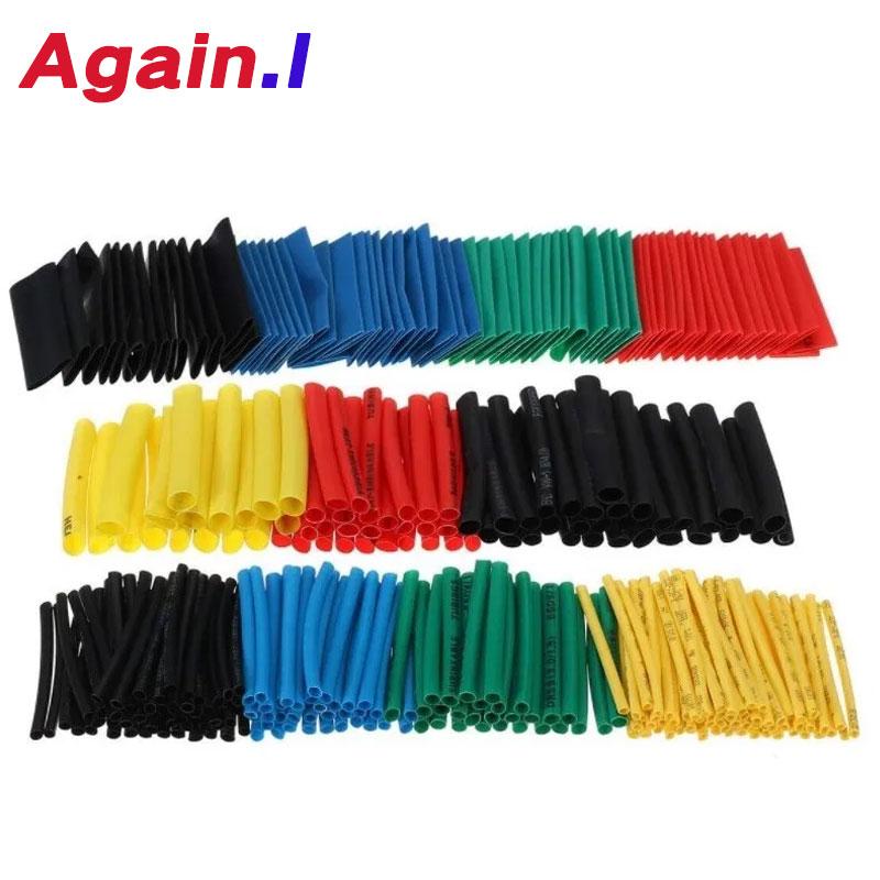 Ống cách nhiệt co nhiệt, 164 CÁI, Bọc ống cho dây và cáp, Vỏ 2: 1, Bảo vệ dây và kết nối dây