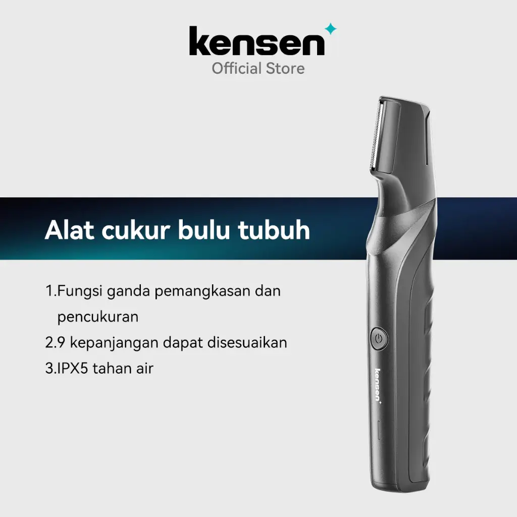 Kensen - Body Trimmer / Groin Shaver - alat cukur elektrik bulu ketiak, bulu ,rambut kemaluan