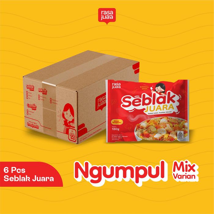 Jual Rasa Juara - Paket Ngumpul 6 Pcs Seblak Juara - 1 Ori 1 Rdg 4