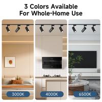 Gambar CANMEIJIA Lampu Rel Track LED Set 12/20/30/50W Led Sorot Lampu 3 Warna Spotlight COB Rel Light Pencahayaan Sekitar Toko Pakaian Ruang Tamu - Hitam 3PCS 12W , 3 Warna In 1 Lampu dari CANMEIJIA LIGHTING STORE Kab. Tangerang 3 Tokopedia