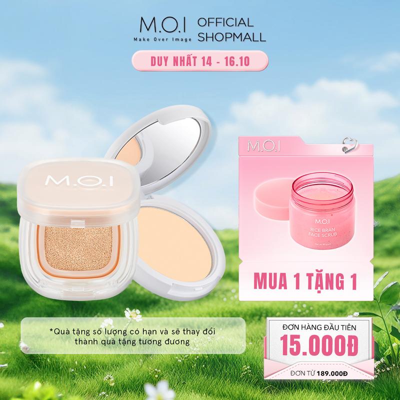 Bộ đôi Trang Điểm M.O.I Cosmetic Phấn nước Iconic Perfection Cushion  và Phấn phủ Baby Skin Powder