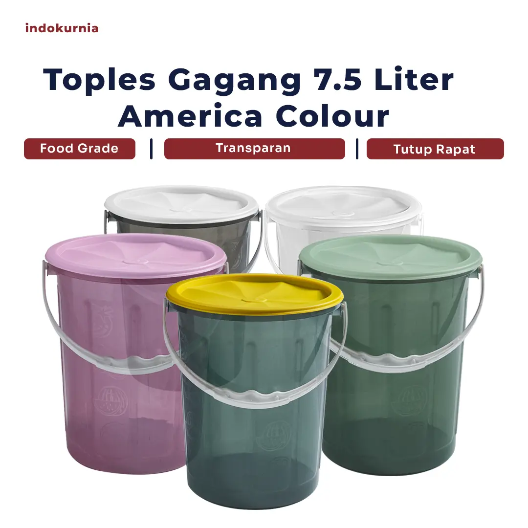 Indokurnia Toples Gagang 7.5 Liter American Colour